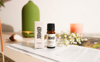 Lavender Essential Oil with an aromatherapy diffuser