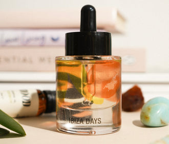 A bottle of aromatherapy oil for uplift